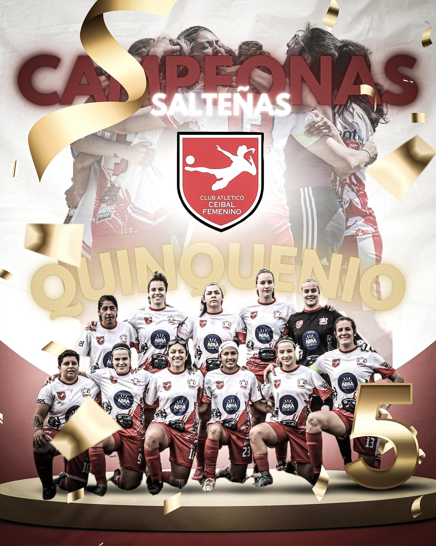 Ceibal se consagró brillante campeón del fútbol salteño en la rama femenina. Por la última fecha de la liguilla las 'guapas' golearon a Ferro Carril 7-0 y se quedaron con el cuadrangular, al igual que habían hecho con el Acumulado, para sumar su quinto título.