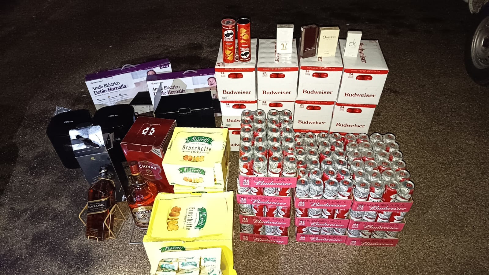 Lo incautado en el procedimiento