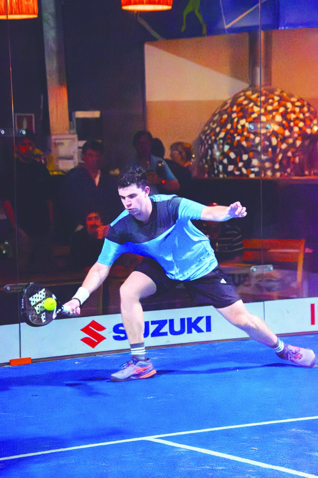 Ignacio Dalves en acción el día sábado en "El Galpón".