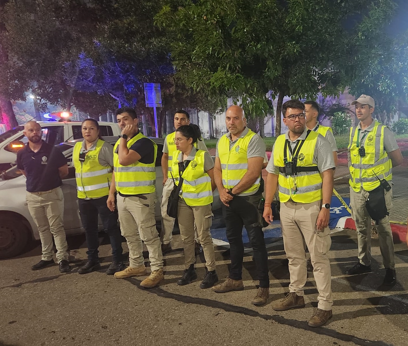 Salto recibió el 2026 bajo un  fuerte despliegue de seguridad en diferentes zonas de la ciudad