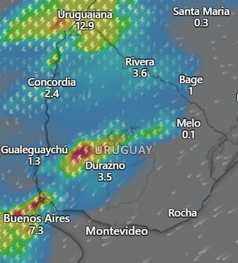 Inumet: “lluvias y tormentas”  durante el feriado de Carnaval
