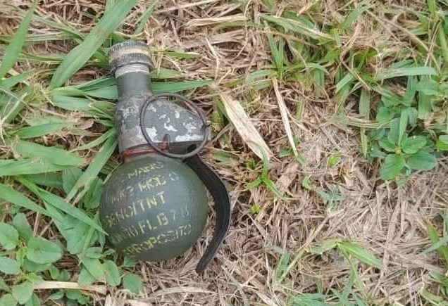 Un pescador encontró una granada de  mano cerca de Frigorífico La Caballada