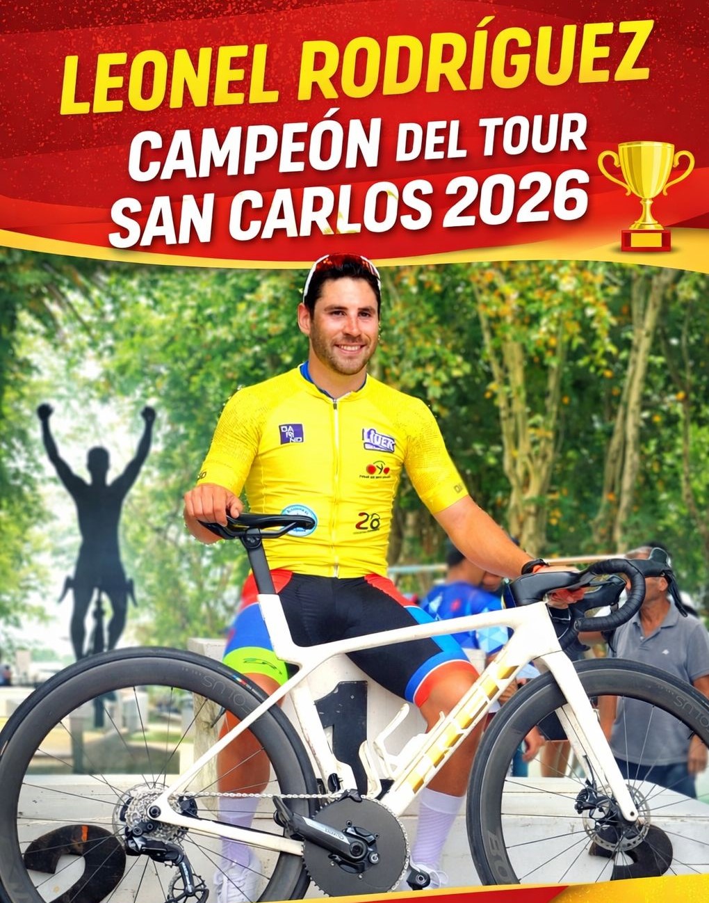 Ciclismo : Leonel Rodríguez campeón del Tour de San Carlos   