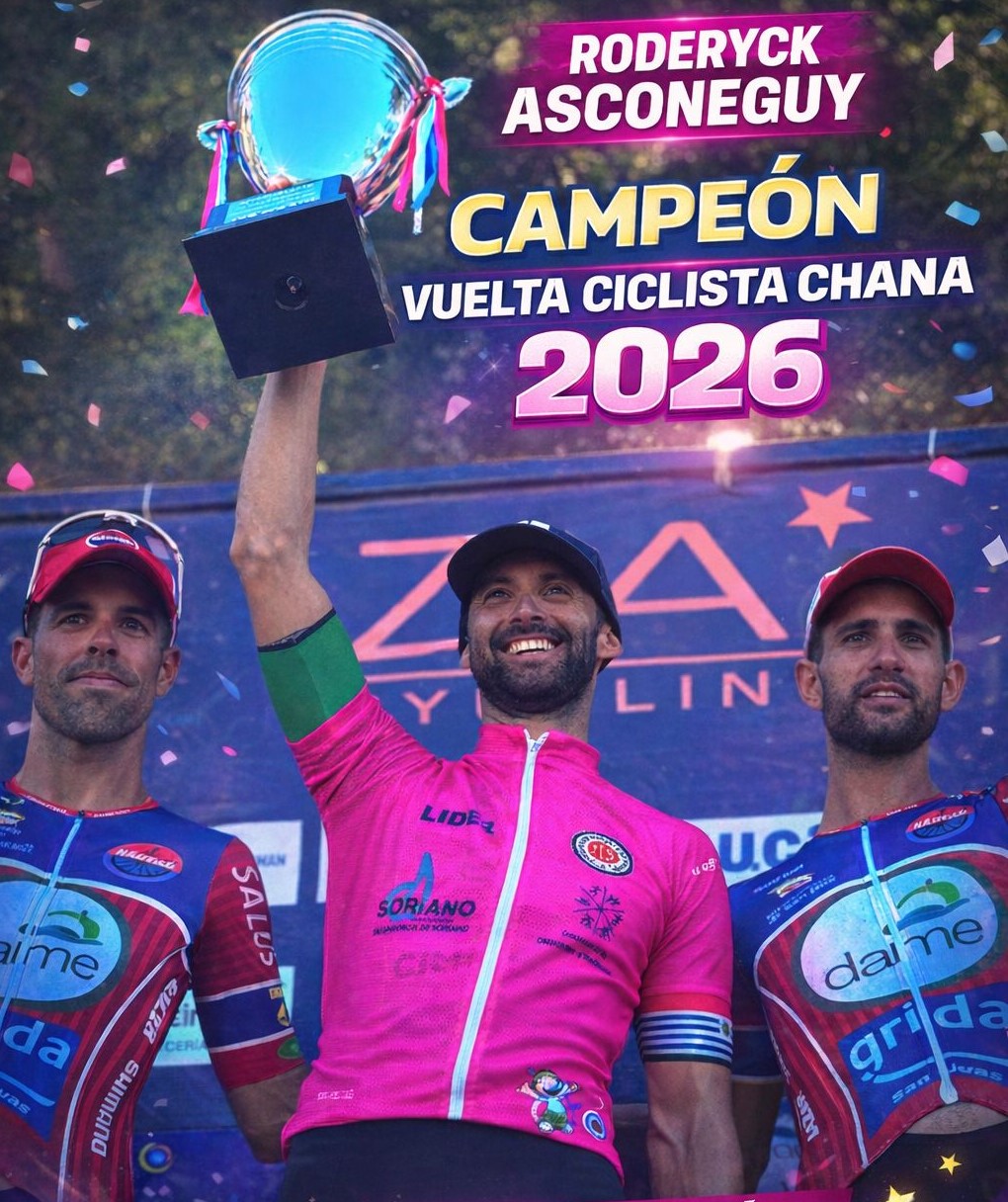 Roderyck Asconeguy ganó la Vuelta Ciclista Chaná 2026