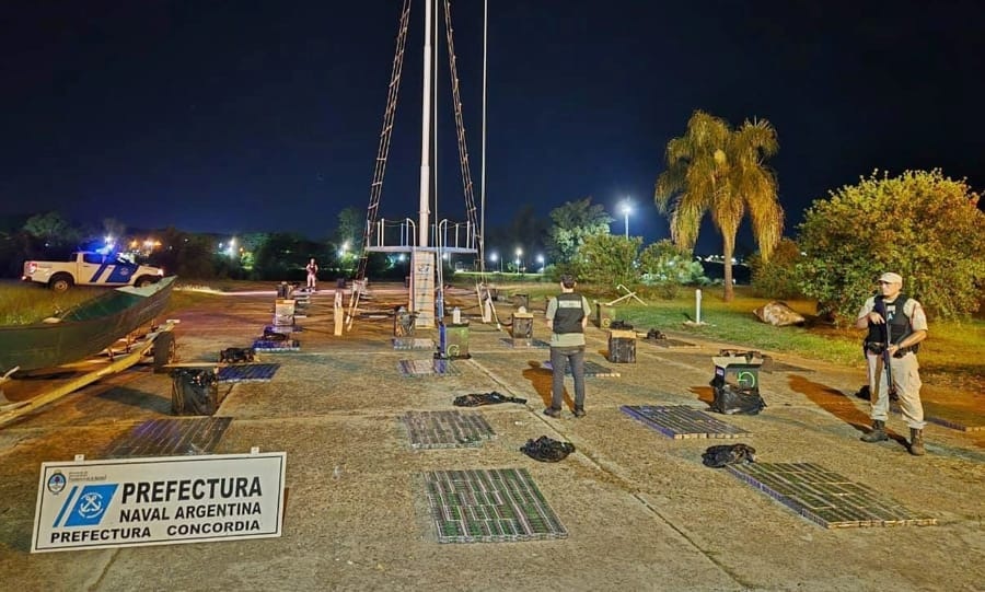Prefectura incauta cargamento  destinado a Salto en río Uruguay