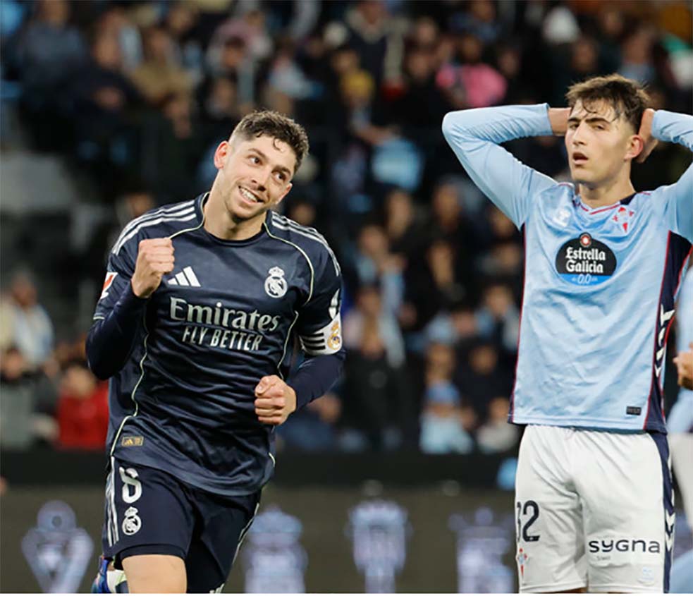 Un gol sobre la hora de Federico Valverde salvó a Real Madrid
