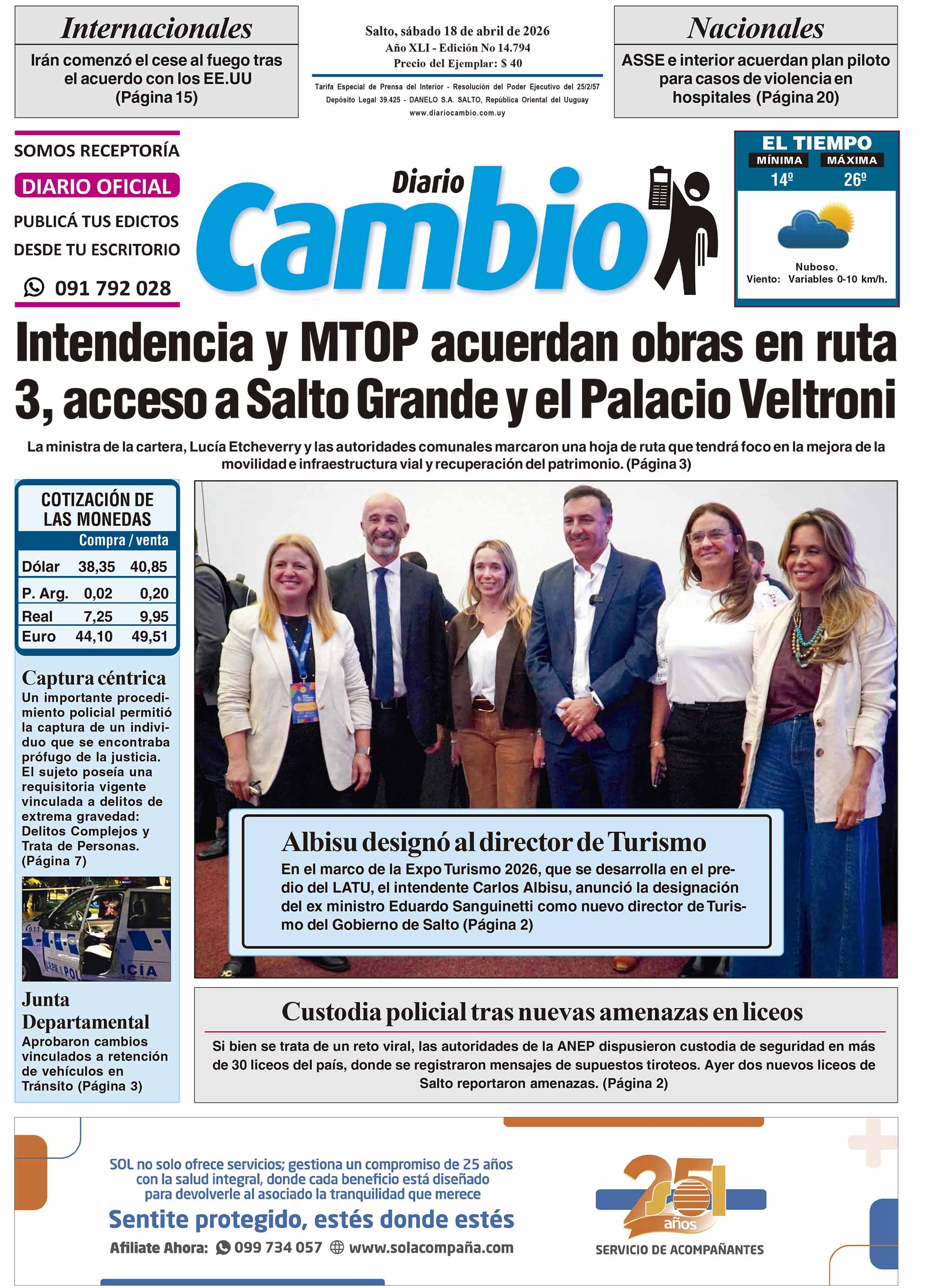Portada de hoy