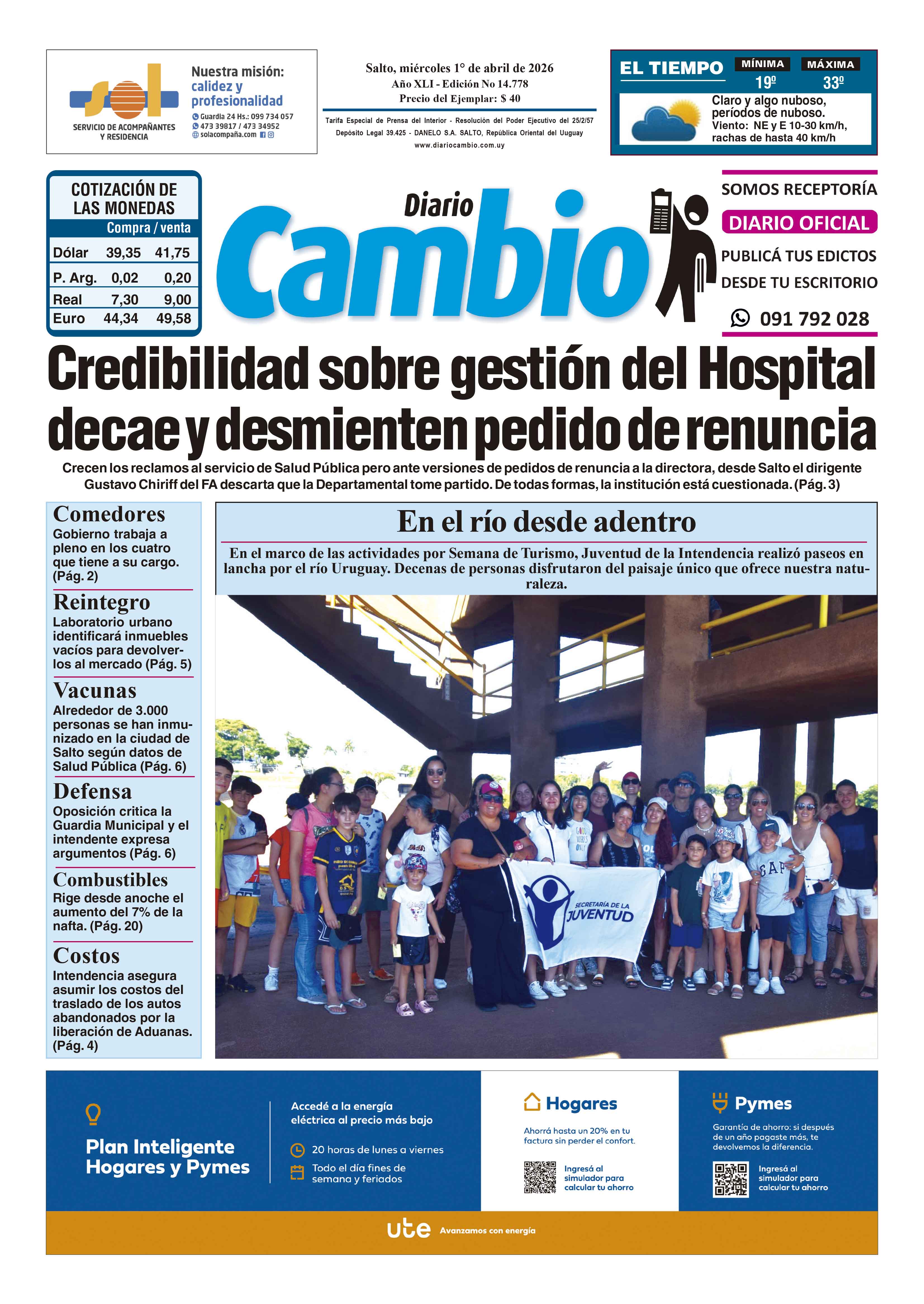 Portada de hoy