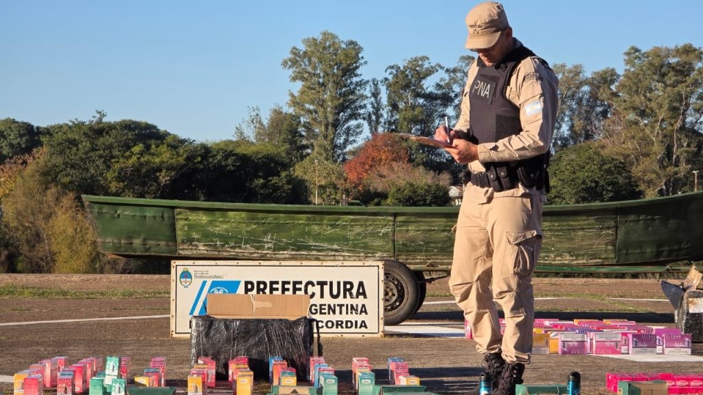 Prefectura argentina incautó cargamento que pretendían ingresar clandestinamente a Salto