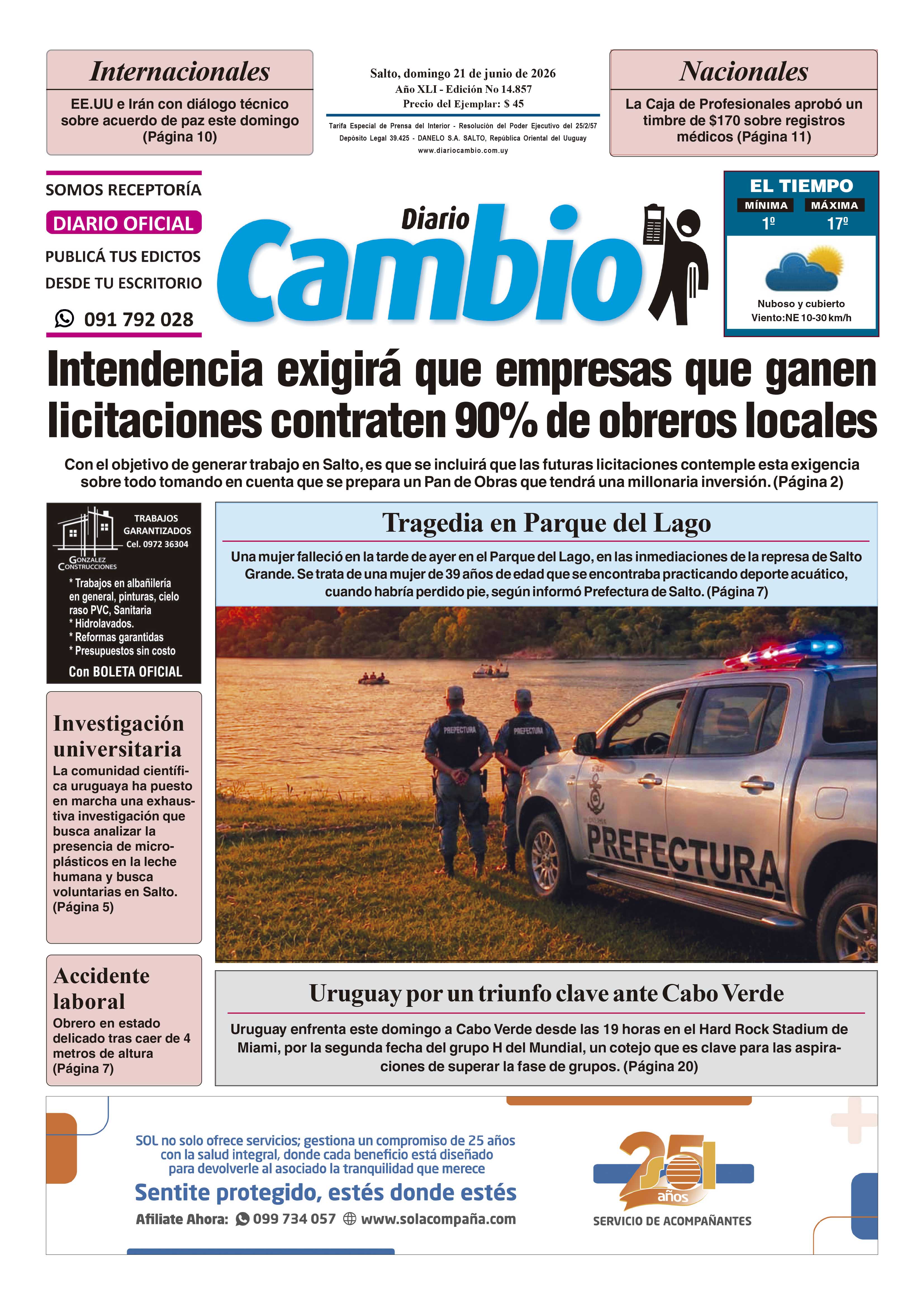 Portada de hoy