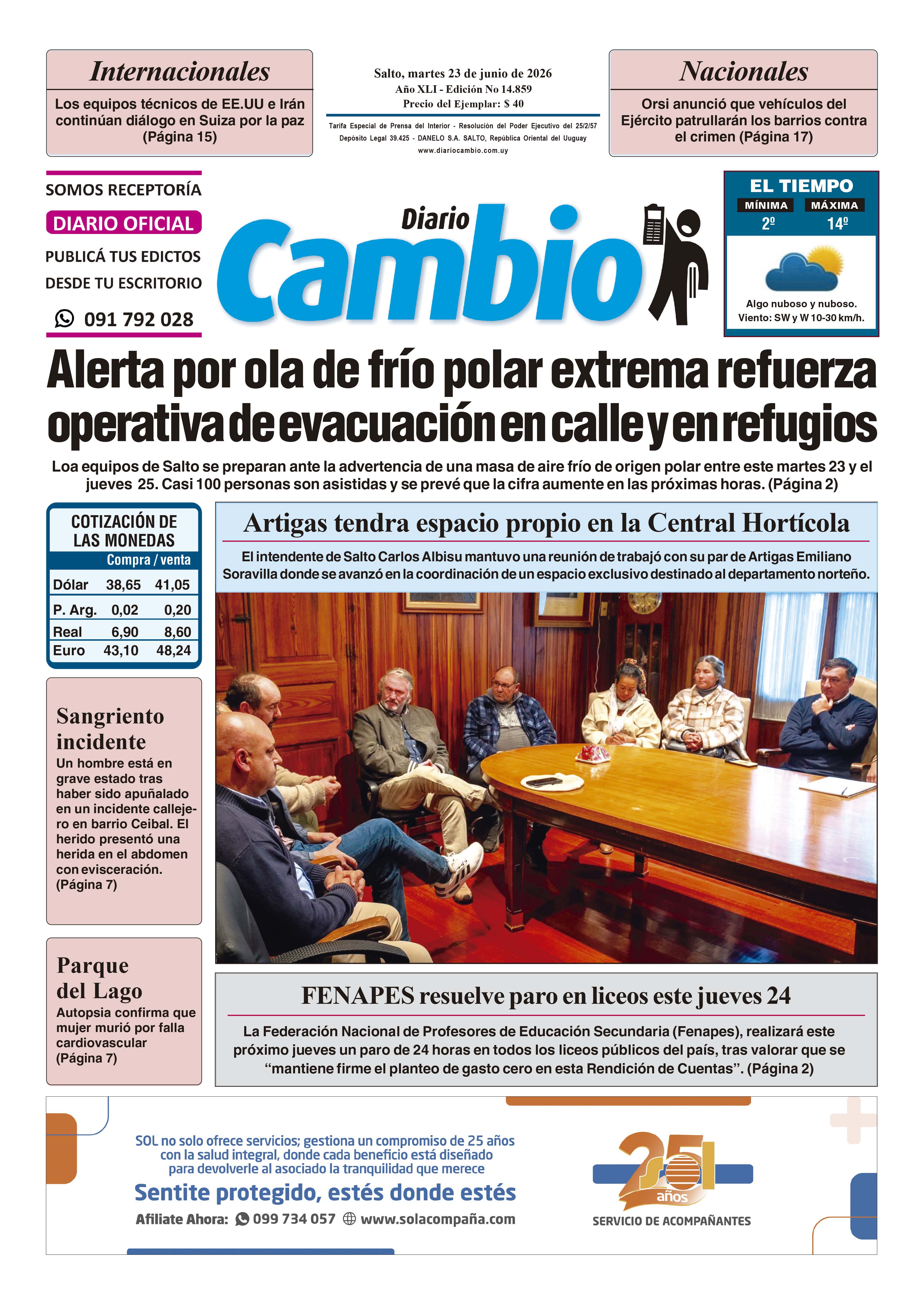 Portada de hoy
