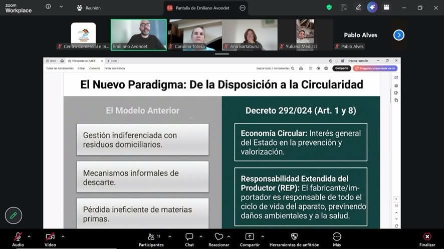 Realizaron capacitación de normativa  ambiental a sector de venta electrónica