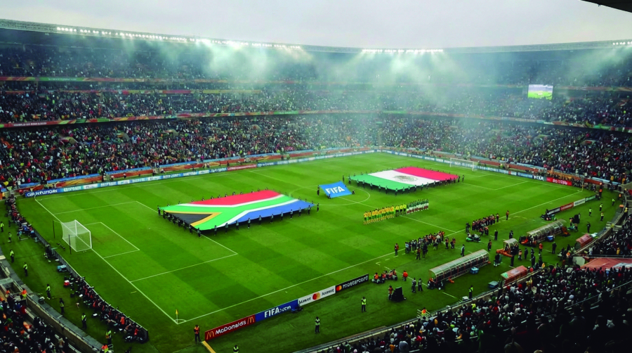 Todo pronto para que comience la fiesta del mundo del fútbol.
