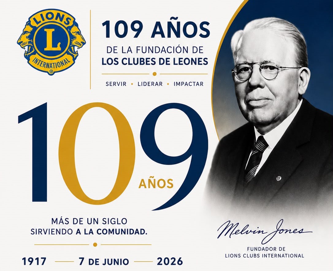 Club de Leones conmemoró 109 años  de servicio y acción comunitaria 