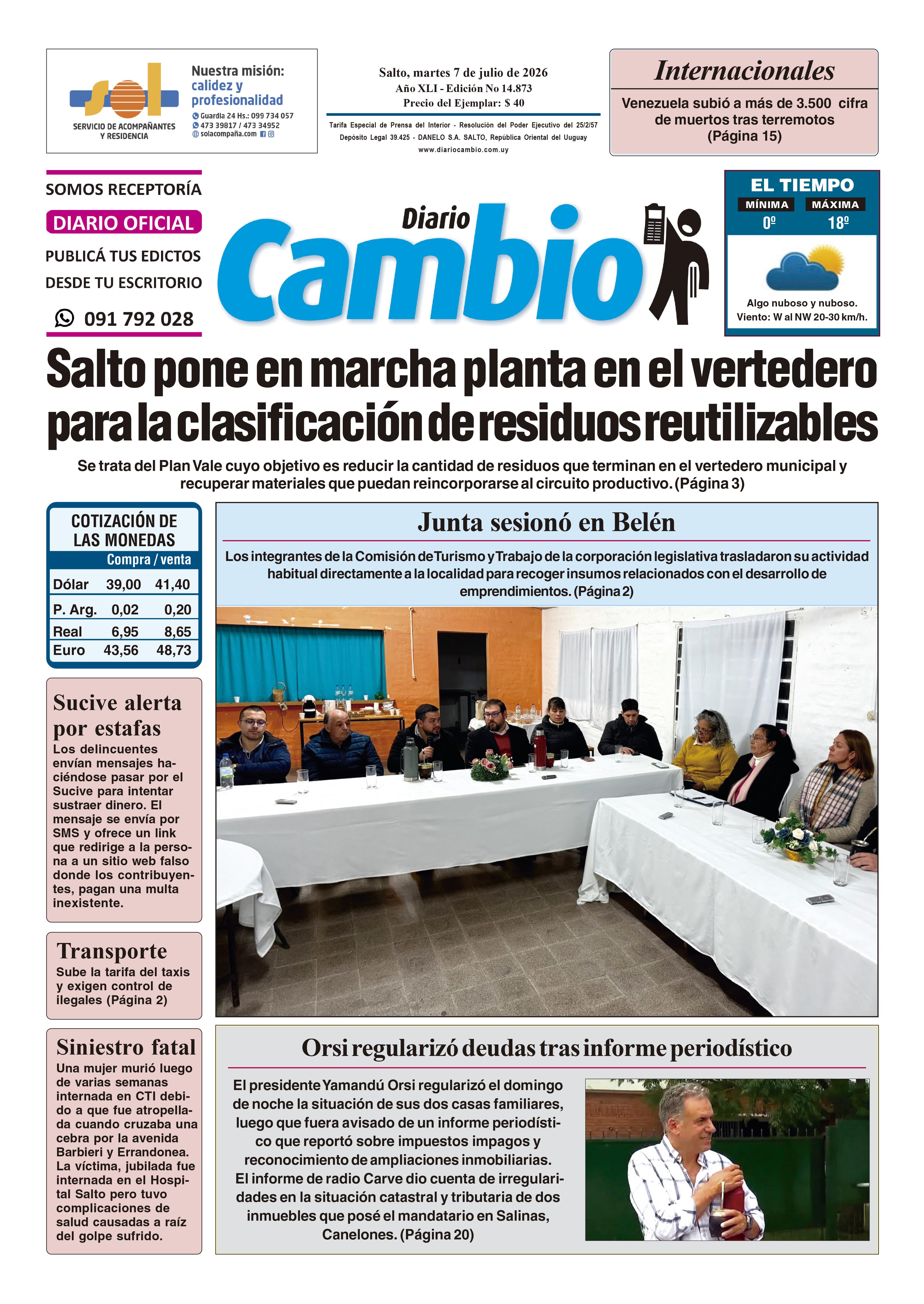 Portada de hoy