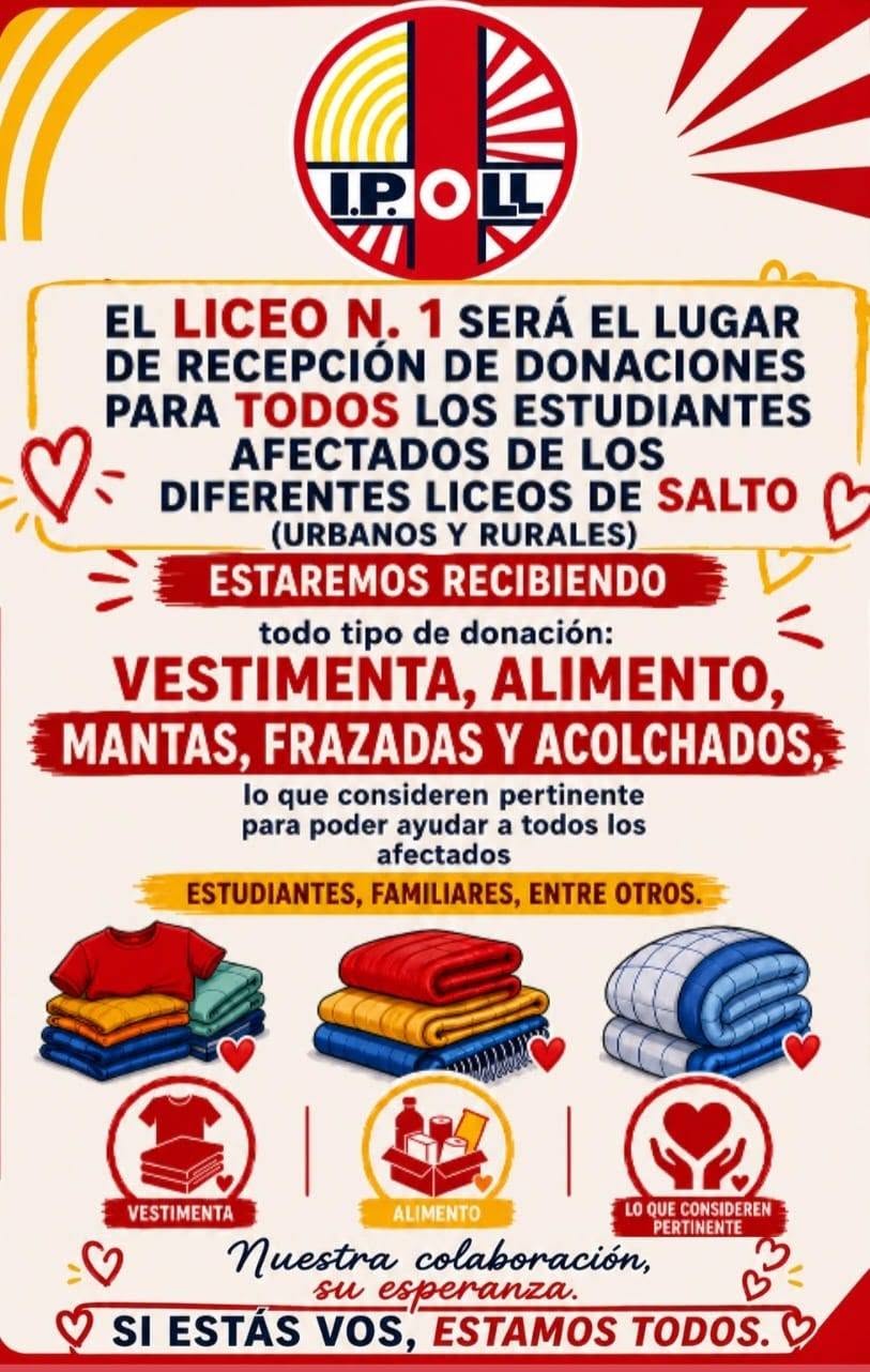 Secundaria evalúa daños tras  el temporal que azotó Salto