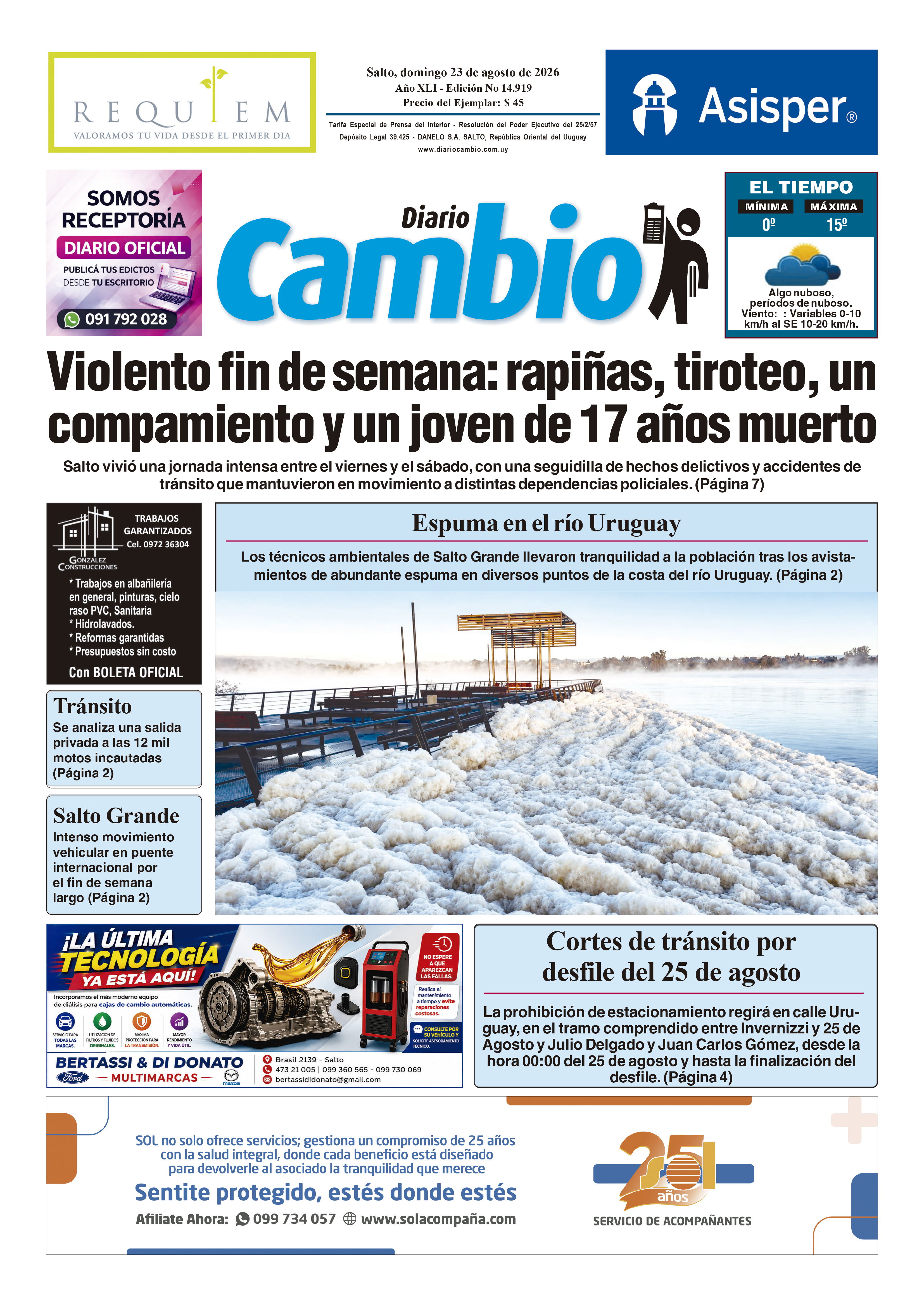 Portada de hoy