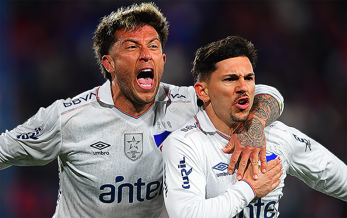 Silvera y Calvo festejando en el final. Foto 'Tenfield'