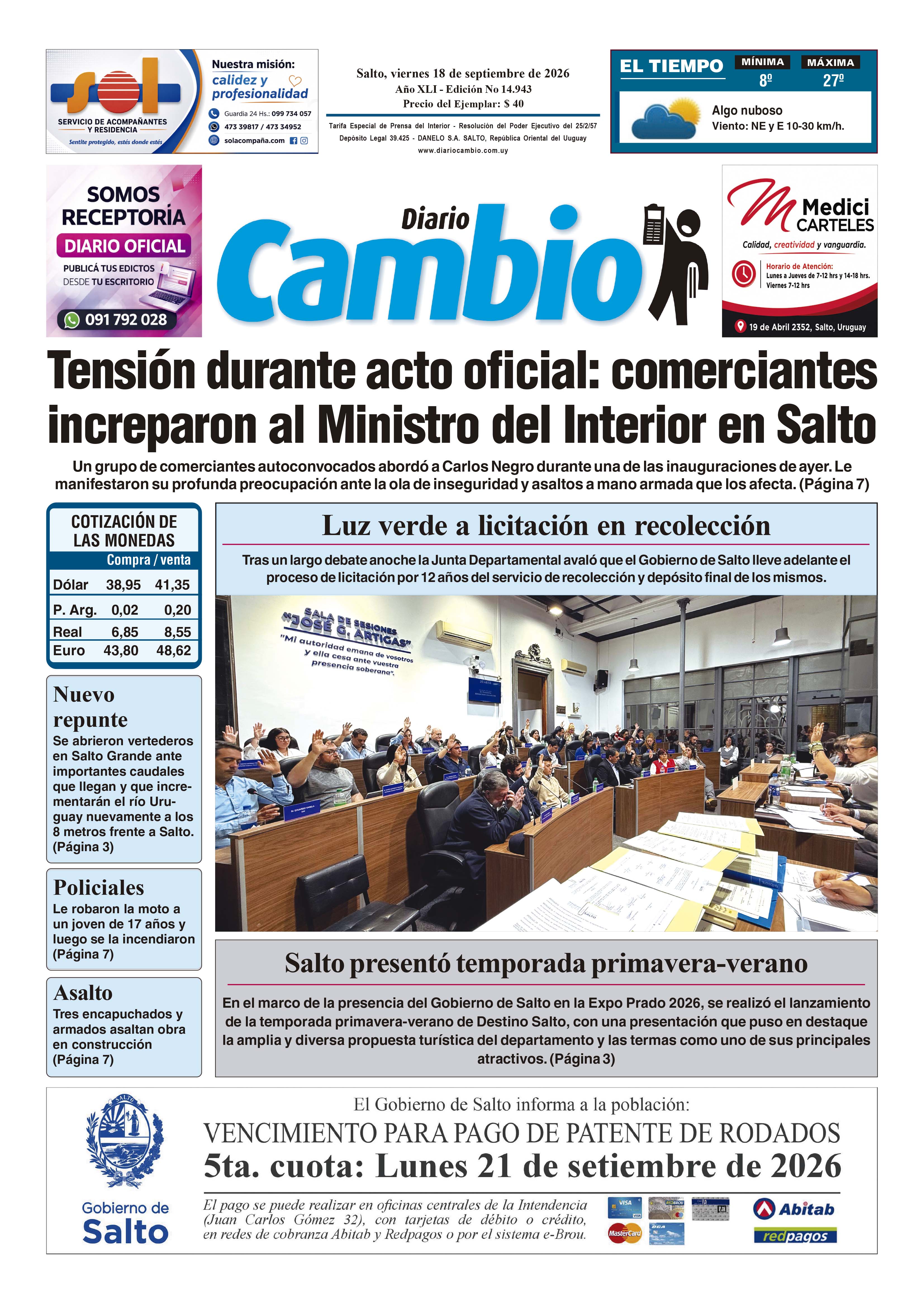 Portada de hoy