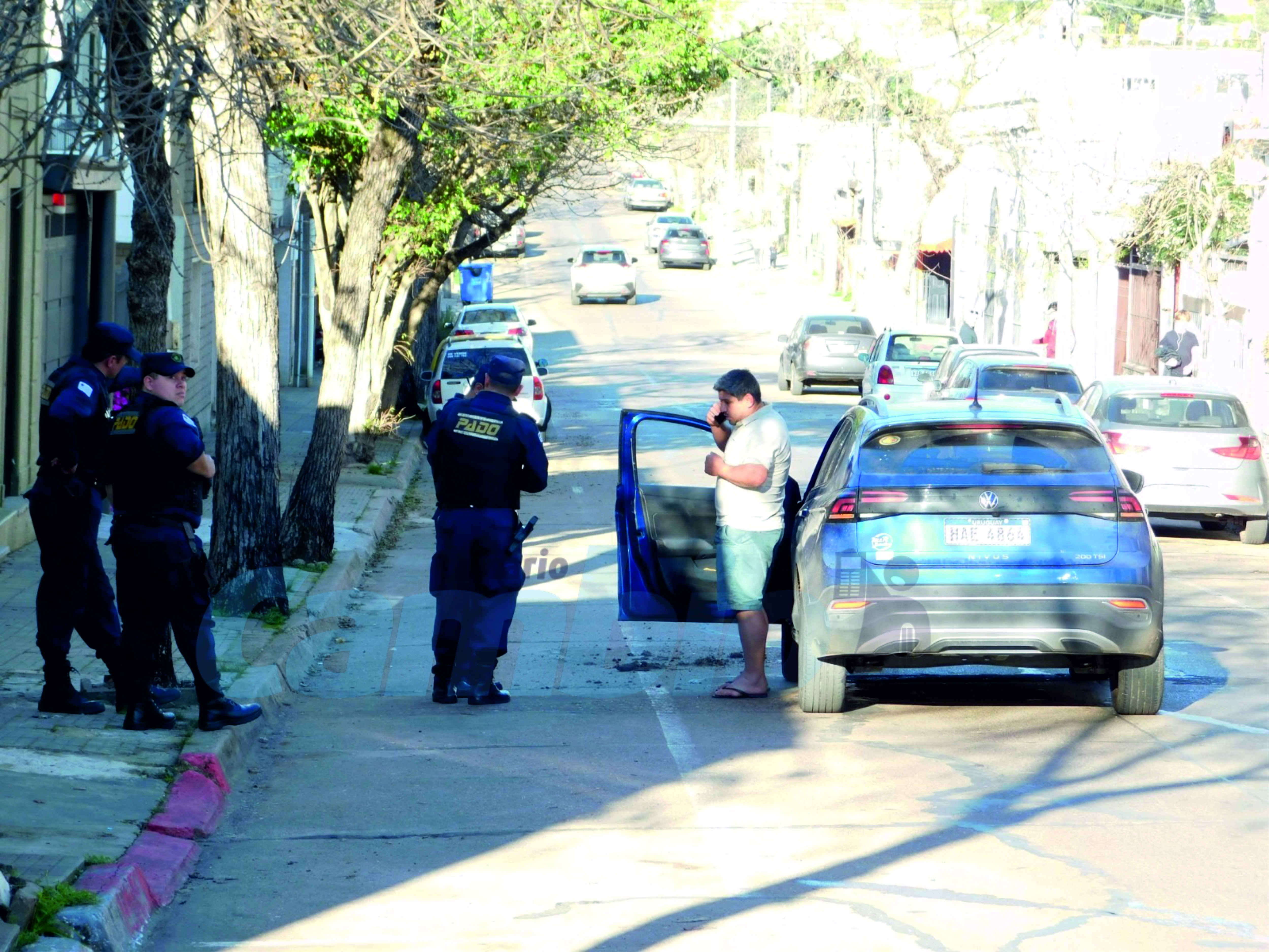 Policía incautó un arma de fuego tras una  discusión con amenazas en calle Agraciada