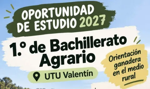 UTU Valentín abre sus puertas para el ciclo 2027 con una propuesta enfocada en el desarrollo rural y ganadero