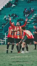 Sin grito: fue un golazo pero el amor por sus orígenes  le impidió celebrar. Foto 'F2 Activo'.