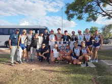 El plantel del Club Remeros que se destacó en Mercedes. 