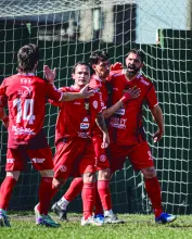 Gol de Barrientos en el inicio del complemento para abrir el partido. Foto: Valentín Fernández