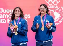 Otra medalla de oro sumó el remo con Zoe Acosta y Romina Cetraro. 