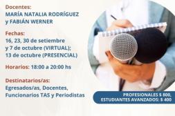 Último día de inscripción a curso  sobre: “Cobertura periodística” 
