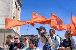 Paro Nacional con Adhesión y Movilización de ADEOMS en Salto