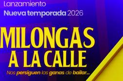 “Milongas a la calle” inicia su  temporada 2026 en plaza Flores