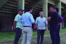 Albisu encabezó recorrida  por el Estadio Bernasconi