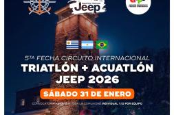 La 5ª fecha del Circuito Internacional de Triatlón + Acuatlón Jeep 2026 será en Salto