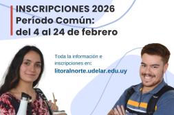 Mañana miércoles comienza período de inscripciones para ingresar a carreras 2026 de sede Salto de UdelaR