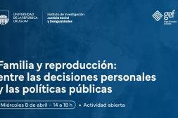 Realizarán jornada sobre familia,  reproducción y políticas públicas