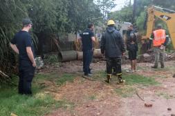 Cecoed Salto emite alerta máxima por tormentas severas  y vientos persistentes y peligro de anegamientos rápidos