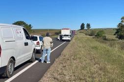Falleció conductor de automóvil tras  violento choque y vuelco cerca de Salto