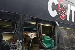 Alerta por vandalismo: dos ómnibus  apedreados en Dickinson y Malvasio