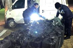 Cae contrabandista con 360.000  cigarrillos tras intentar fugarse