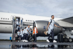 Uruguay llegó a la concentración de Playa  del Carmen y tuvo su primer entrenamiento