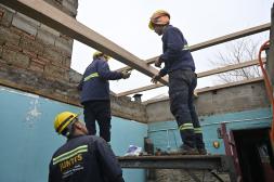 MVOT comenzó intervenciones  en viviendas con daños severos  tras temporal que sacudió Salto