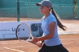 Malvina Gutiérrez y Facundo Barboza en el clasificatorio para el mundial de tenis