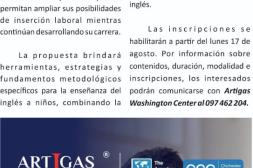Nueva propuesta de formación docente en inglés llega a Salto con certificación internacional