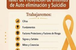 Convocan a taller de prevención de  intentos de autoeliminación y suicidio 