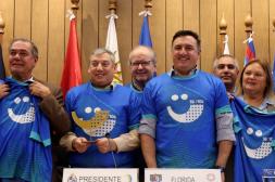 El intendente Albisu se puso la camiseta de la Pérez Scremini