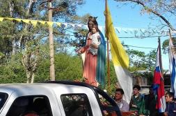Comunidad salesiana peregrina el  domingo a la capilla en Corralito