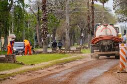 Comenzó remodelación integral de avenida José E. Rodó que se ejecuta con recursos provenientes del fideicomiso