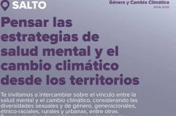 Taller abordará el impacto del cambio  climático en salud mental comunitaria