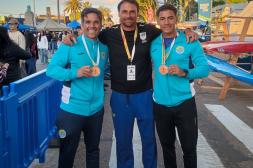 Matías Silva y Jorge Pereira fueron bronce en el Panamericano de Canotaje maratón